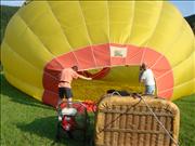 Aufblasen der Hülle